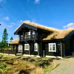 Log cabin on Natrudstilen Sjusjøentrail outside