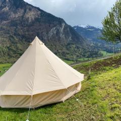 Safari Glamping Tent in Swiss Alps