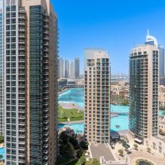 Downtown Dubai, Luxury 2 Bed 2 Bath Apartment - Pool, Gym, AirCon, Parking - Views of The Dubai Fountain & Burj Khalifa