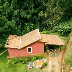 Chalé Cabana com 3 cachoeiras - Mirante para montanhas, Espaço Gourmet Caipira