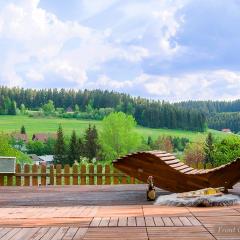 Entire House in Schwarzwald with mountain view, private Sauna, Gym, Garden and Terraces