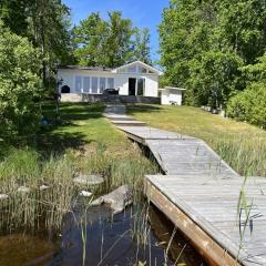 Newly built cottage located on a lake plot by Lake Flaten