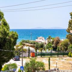 Flat w Sea View Terrace 1 min to Beach in Didim