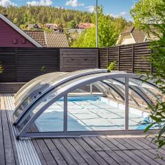 Pet Friendly Home In Skien With Private Swimming Pool, Can Be Inside Or Outside