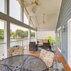 Waterfront Badin Lake Getaway Boat Dock, Fire Pit