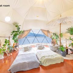 ITOSHIMA SDGs Village Chikyu MIRAI -海の大パノラマ-全室オーシャンビューのドームテント