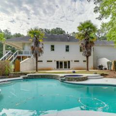 Chic Georgia Abode with Home Theater, Pool and Hot Tub