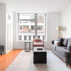 Downtown 1BR w Gym WD nr S Station BOS-618