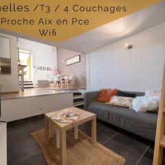 Appartement tout équipé 4 couchages avec terrasse et Parking