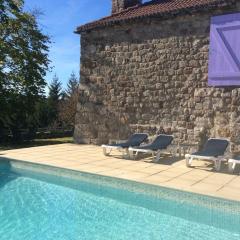 Charming Farmhouse in Cros de G orand with Swimming Pool