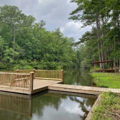 Lakefront Hamilton Cabin with Dock and Fire Pit!
