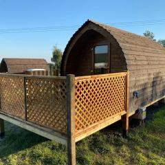 Glamping pod, seven acre farm campsite