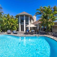 Opulent Waterfall House with Ocean Views in Haiku, Maui