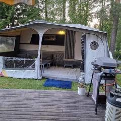 Cozy private caravan on our lawn