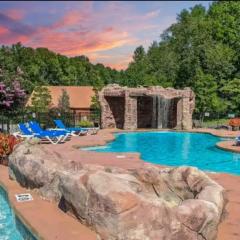 LUXURY 4BR Cabin in Gatlinburg with Views Hot Tub with Private Deck Game Room Most Popular Coffee Bar Perfect for Family Getaway Tennis Courts Infant Crib and Karaoke System