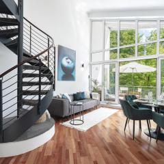 Blueberry Living - Design Loft nahe München - Dachterrasse - S-Bahn