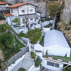 THE WHITE HOUSE BEAUSOLEIL- Monaco Border Waterfall & View of Sea and Monaco
