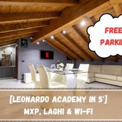 Leonardo Academy in 5' - Parcheggio Gratis - laghi & Wi-FI