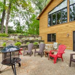 Lakefront Home with Beach, Deck and Fire Pit!