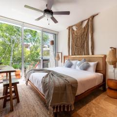 NHOA 207B Lux 1BR Condo Pool View in Aldea Zama