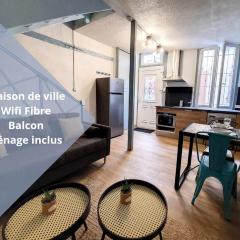 Maison La Petite Bleue - Balcon - Wifi Fibre - Menage inclus