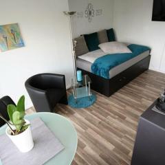 Moderne Wohnung mit Wellnessdusche und Strandkorb