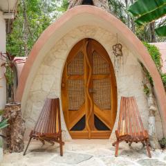 Room in Lodge - Ecolush Couple Mayan Dome cenote Bikes