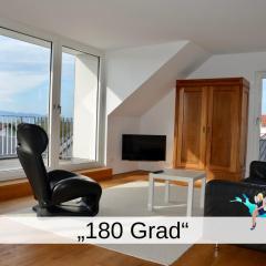 Ferienwohnung 180 Grad im 2 OG mit Panoramafenster See und Bergblick