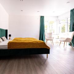 Design Apartment zentral für 6 in Andernach: Ausblick, WiFi, Küche