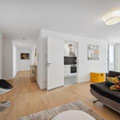 EXQUIS Design 3-Zimmer-Apartment I Balkon I Parkplatz I Top-Lage I Mercedes-Benz I Kinderbetten