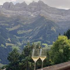Chalet le Grenier des Crosets, Vue exceptionnelle sur les Dents du Midi