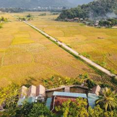 mai chau rice fields homestay