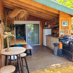 Petit chalet avec terrasse proche plage