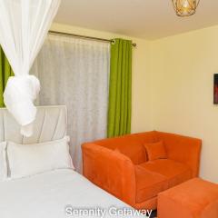 Serenity Getaway STUDIO apartment near JKIA & SGR with KING BED, WIFI, NETFLIX and SECURE PARKING