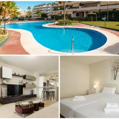 Apartment on the 1st line of golf and near the beach in Marbella