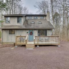 Half-Mi to Lake Pocono Pines Home with Hot Tub