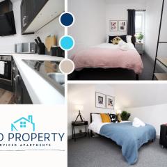 2 Bed Flat next to Stadium with Street Parking Serviced Accommodation - Cardiff