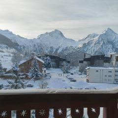 résidence Plein Sud à côté Jandri express, front de neige, vue splendide, Label 2 Alpes, classé 2 étoiles Tourisme