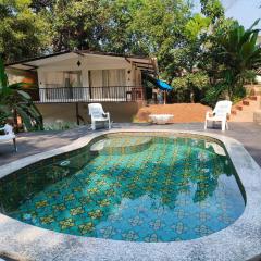 Greek "Jungle Villa", Thalassa Road, Standing alone 3bhk villa with pool