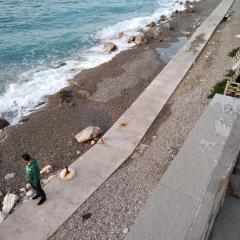 House next to the sea side