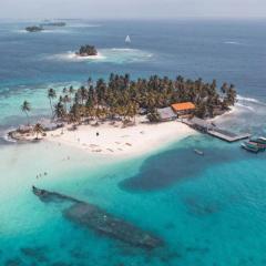 Islas de San blas cabaña tradicional Guna