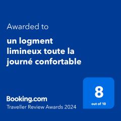 un logment limineux toute la journé confortable