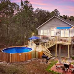 Waterfront Home with Pool, Hot Tub and Game Area