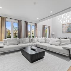 Luxury 4BR Villa with Private Beach and Burj Views