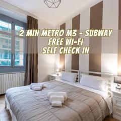 Apt vicino alla metro Porta Romana • WiFi, Netflix