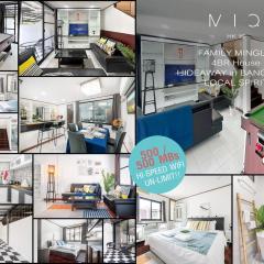 MIQ HK16 - 3BR Huai Khwang MRT with Pool Table near Jodd Fair