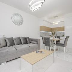 Luxurious Grey Apartment with Sauna, Gym and Parking by Noclegi Renters