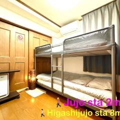 3 Best location small private room!cozy place in JUJO shopping street