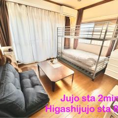 1 Best location private room close to JR station!in JUJO shopping street