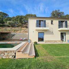 Belle villa avec piscine et vue mer- Hauteurs de Bastia